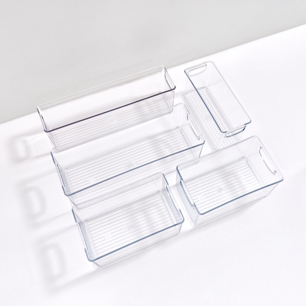 iDesign Linus 5-Piece Stackable Kitchen Organizer Bin Set - Image 3