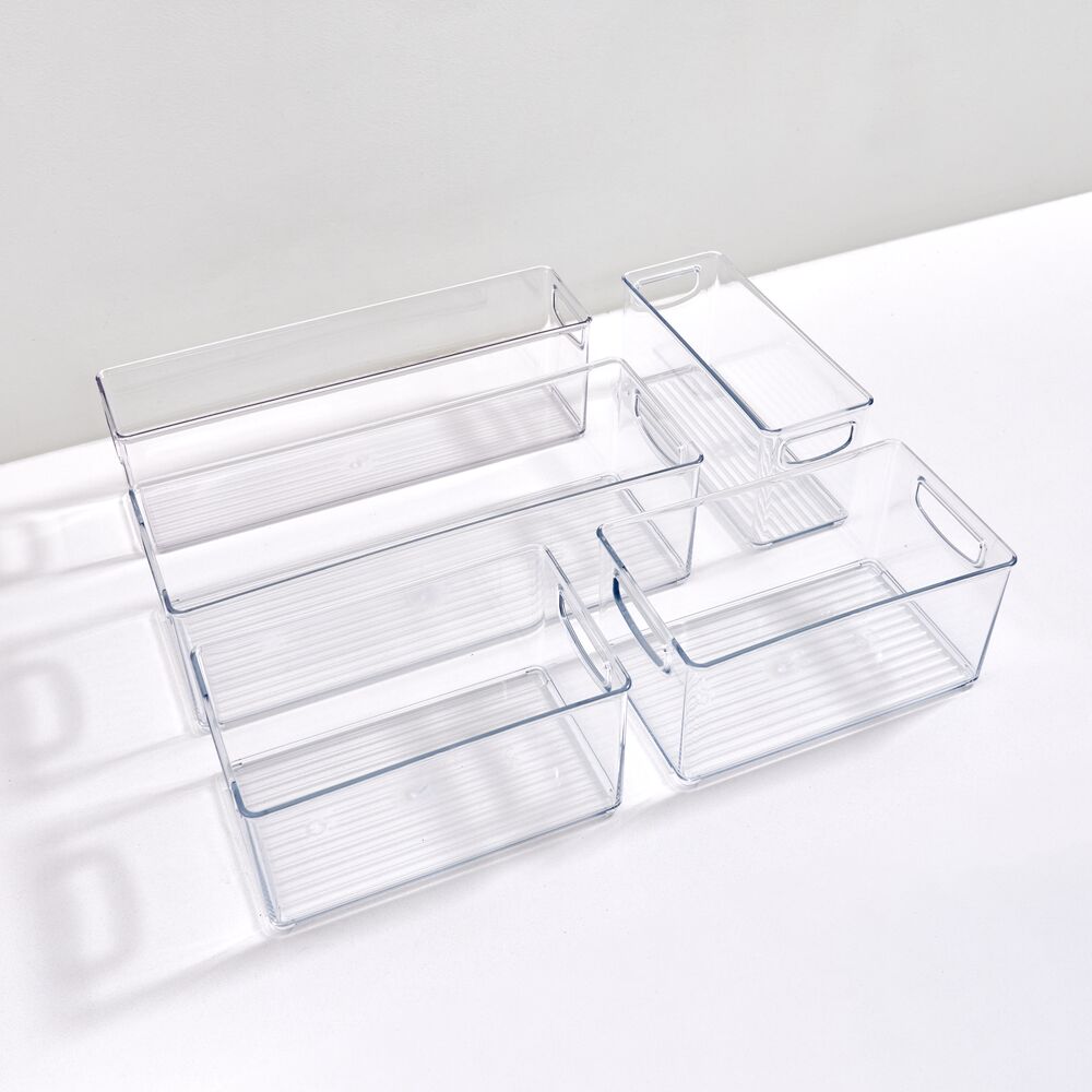 iDesign Linus 5-Piece Stackable Kitchen Organizer Bin Set - Image 4