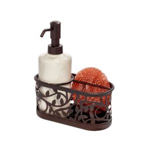 Vine Soap Pump Caddy Vanilla/Bronze