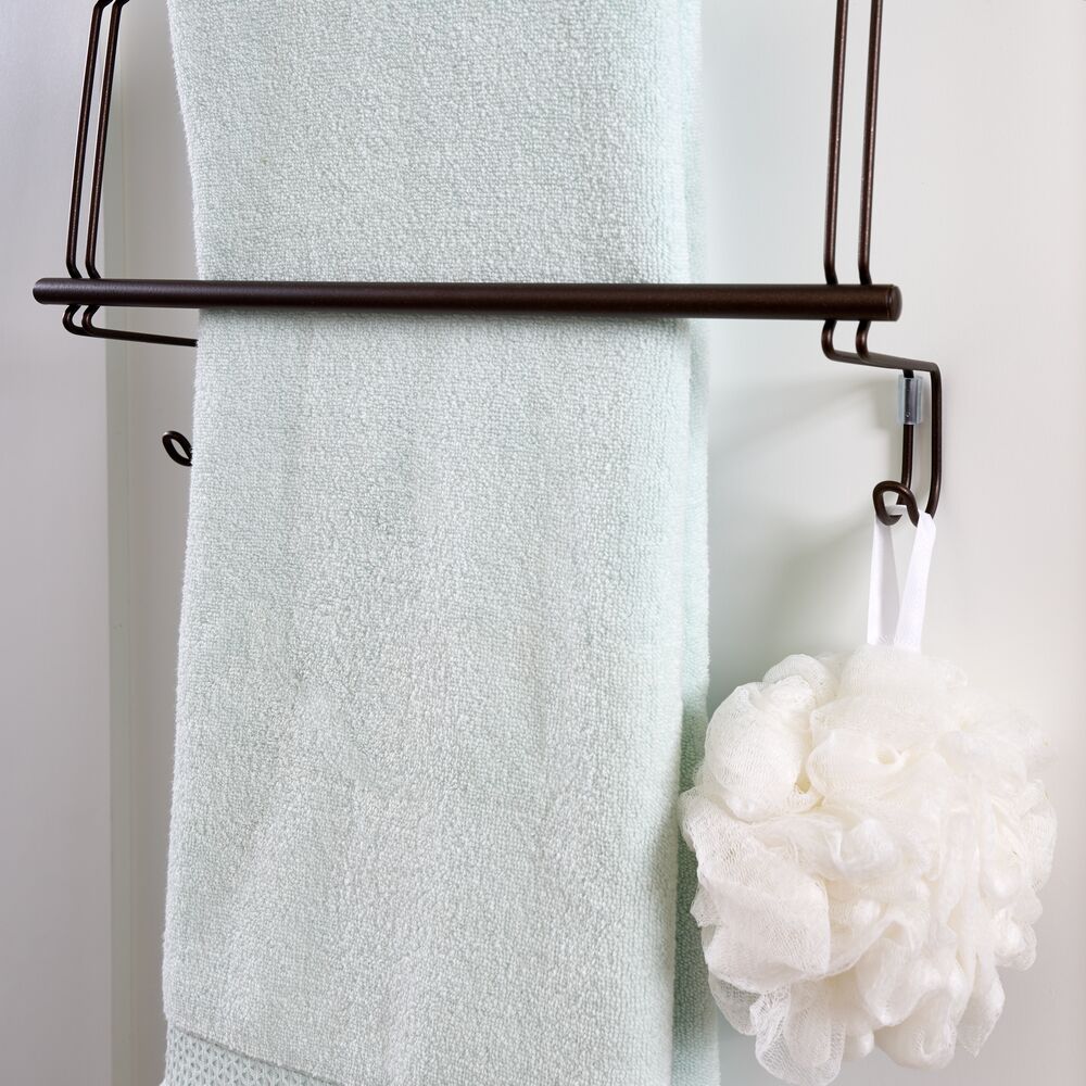 York Over Shower Door Towel Rack Combo Bronze - Image 4