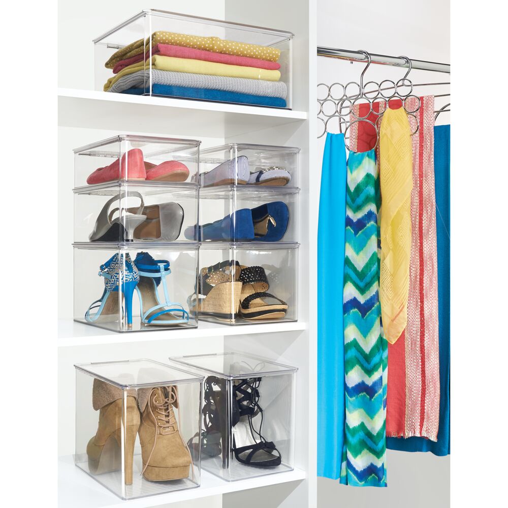 RPET Closet Clothing Box- Large Clear - Image 4