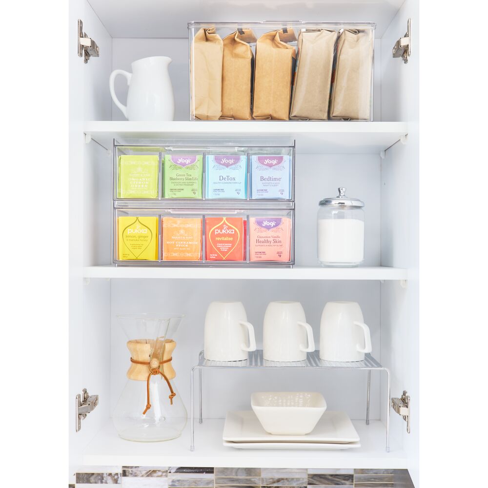 Classico Expandable & Stackable Cabinet Shelves Silver - Image 4