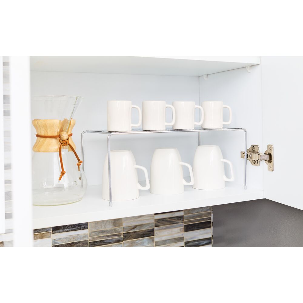 Classico Expandable & Stackable Cabinet Shelves Silver - Image 3