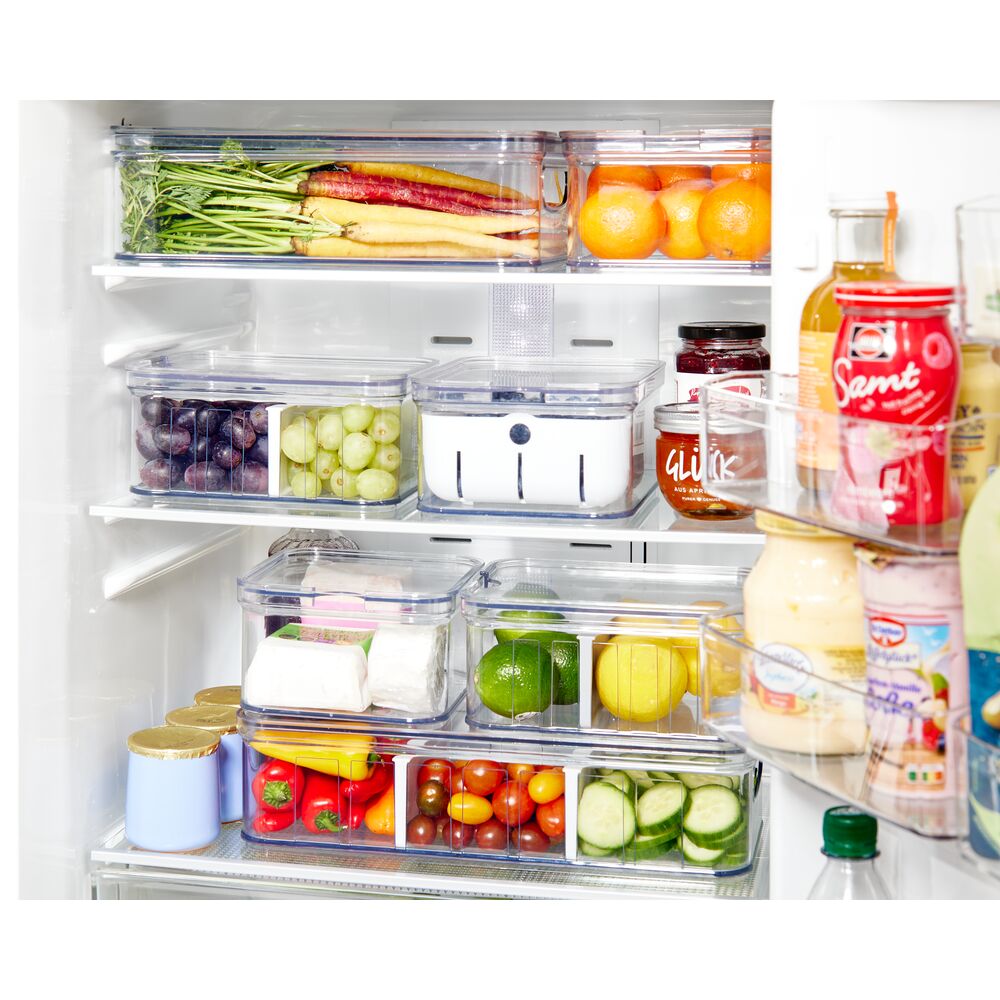iDesign BPA Free Recycled Crisp Fridge Divided Bin 8.32x 6.32x 3.76 - Image 13