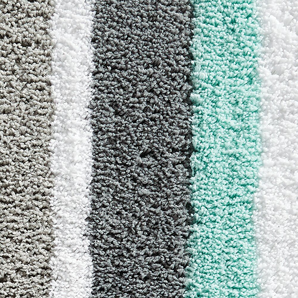 Stripz Rug 34 x 21 Mint/Gray - Image 5