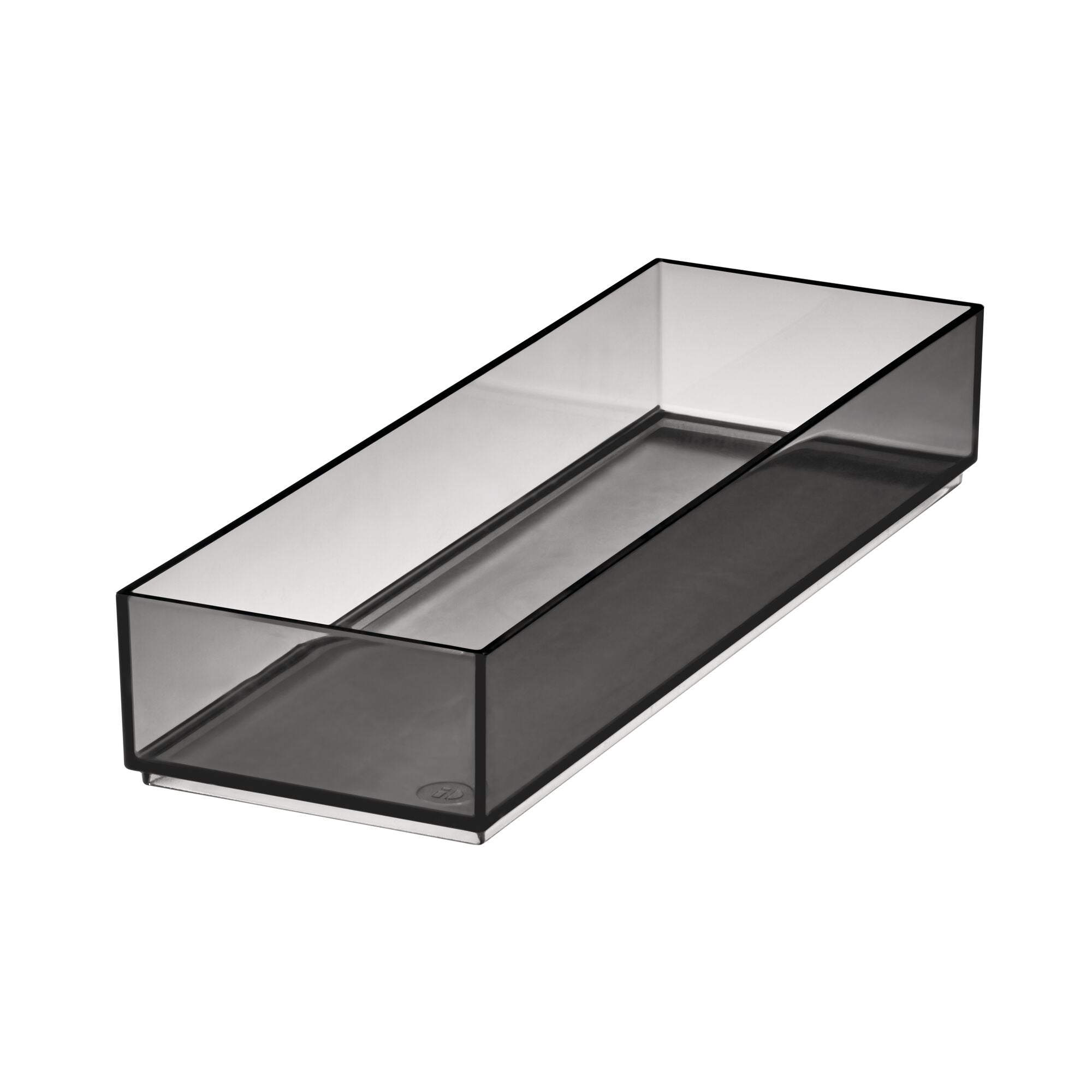 iDesign Cosmetic Drawer Organizer. 4 x 12 x 2. Smoke/Matte Black - Image 4