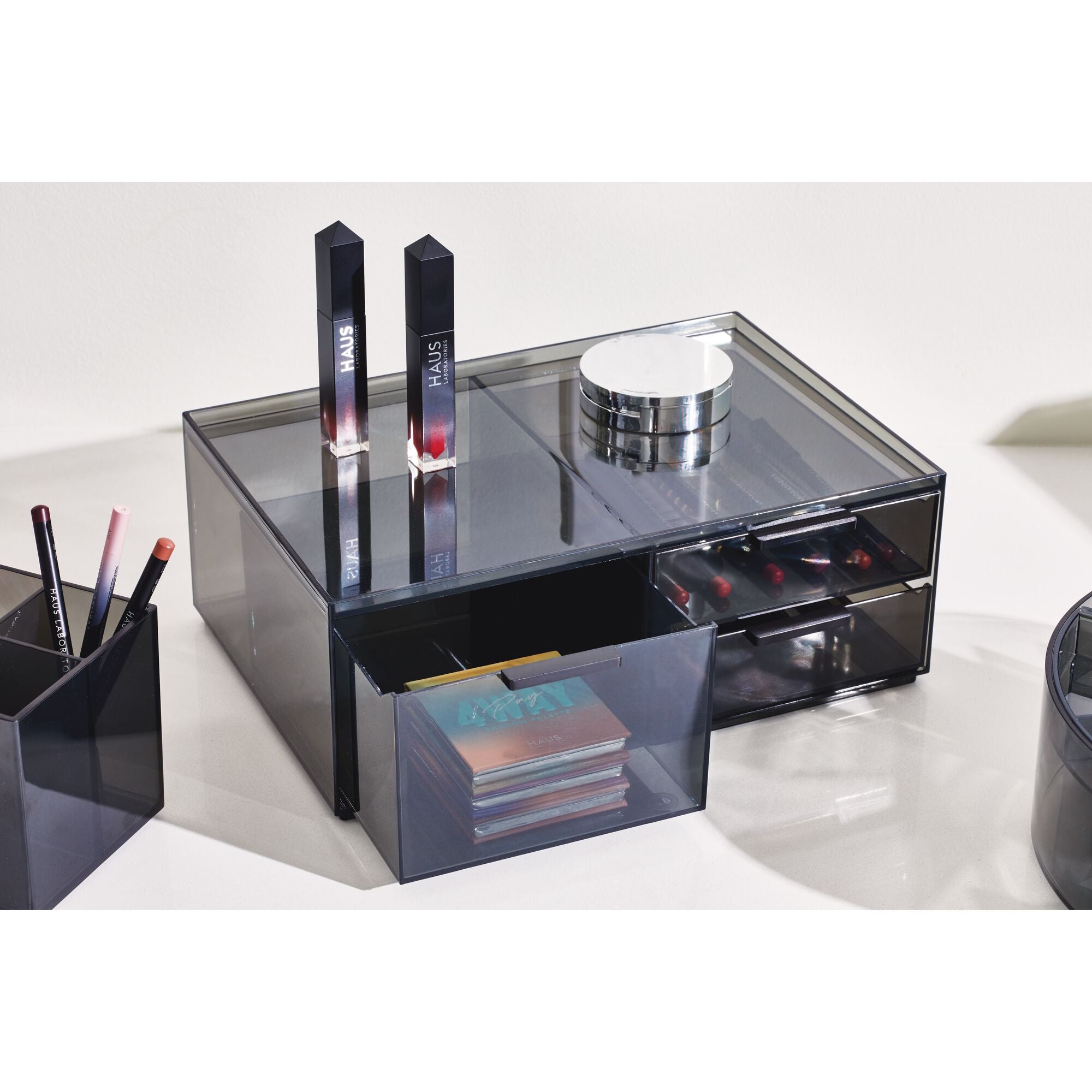 3-Drawer Cosmetic Organizer. Smoke - Image 6