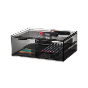 3-Drawer Cosmetic Organizer. Smoke