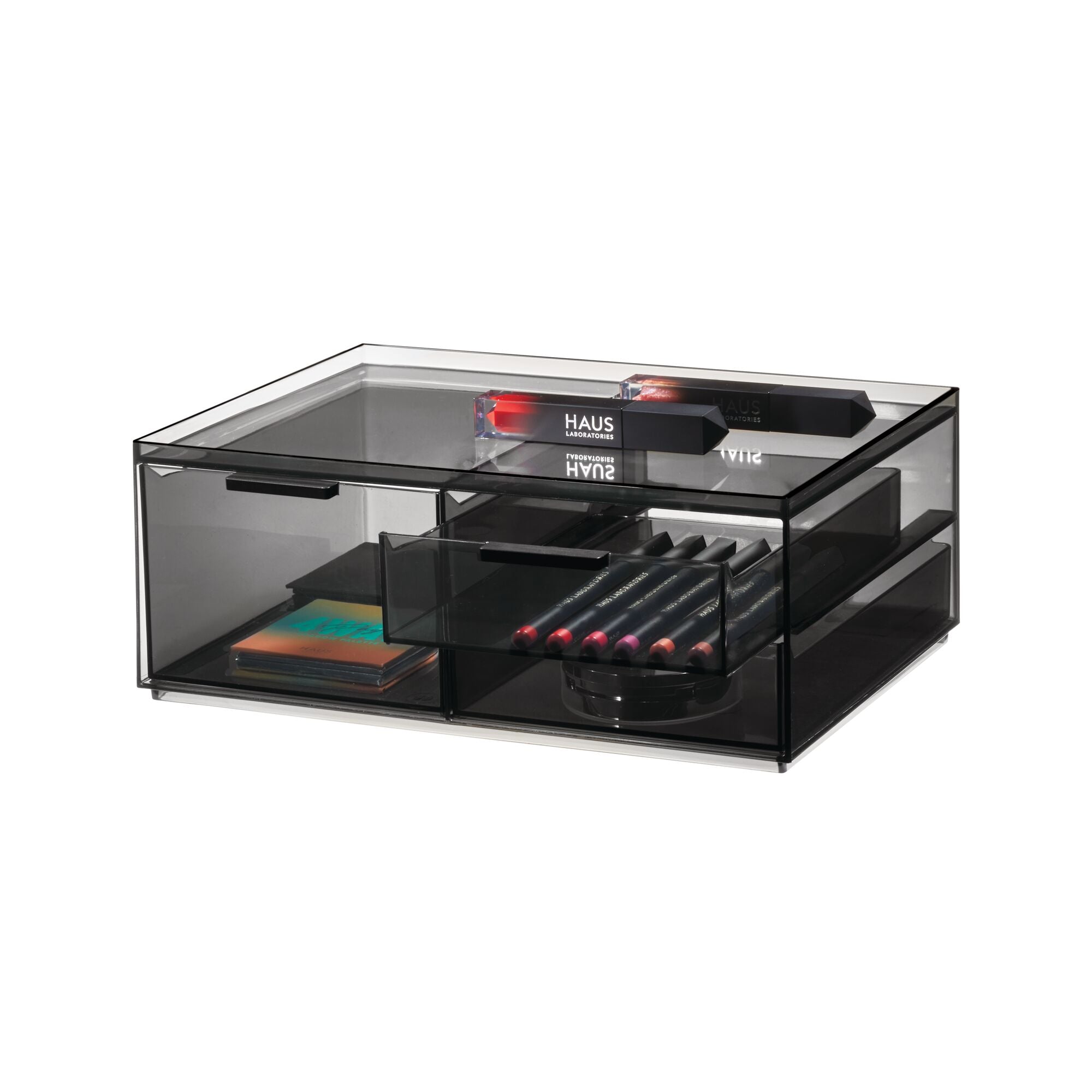 3-Drawer Cosmetic Organizer. Smoke