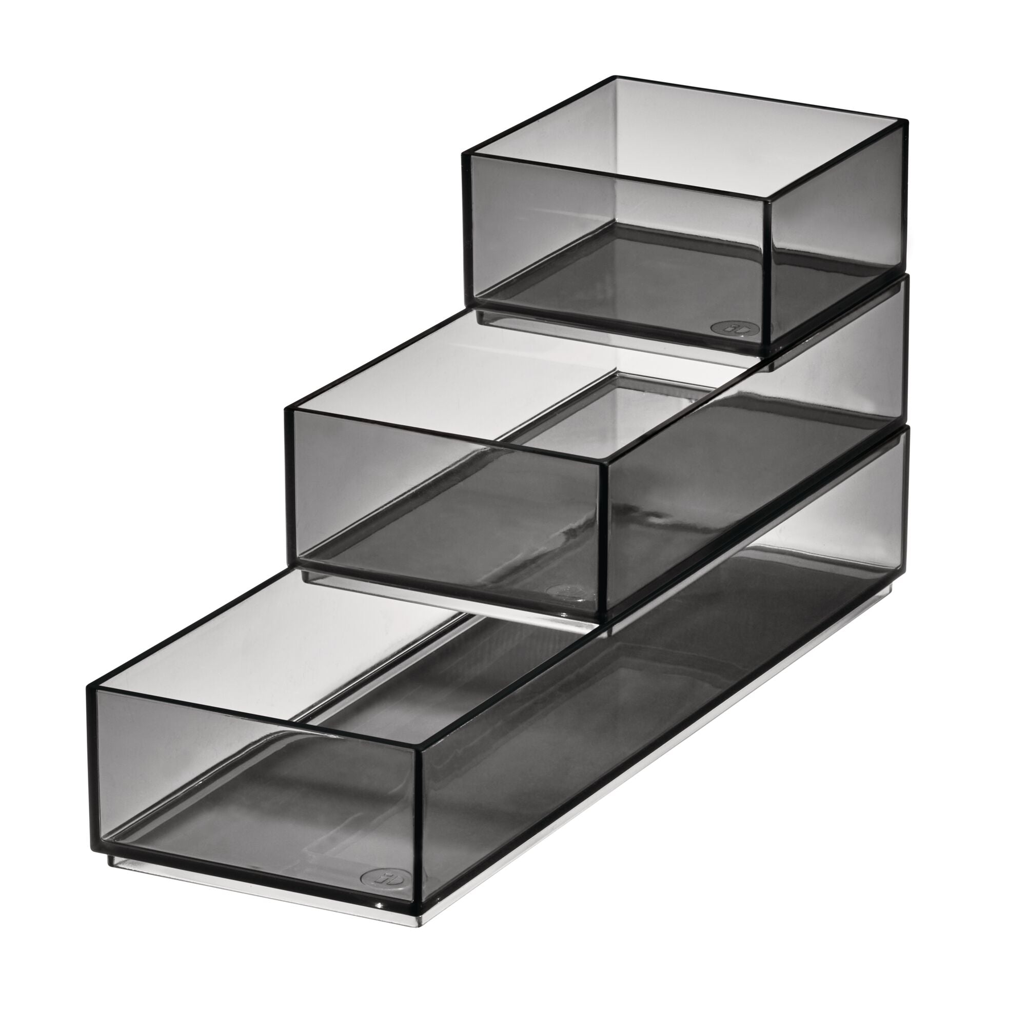 iDesign 3-Piece Cosmetic Organizer Set. Smoke - Image 5