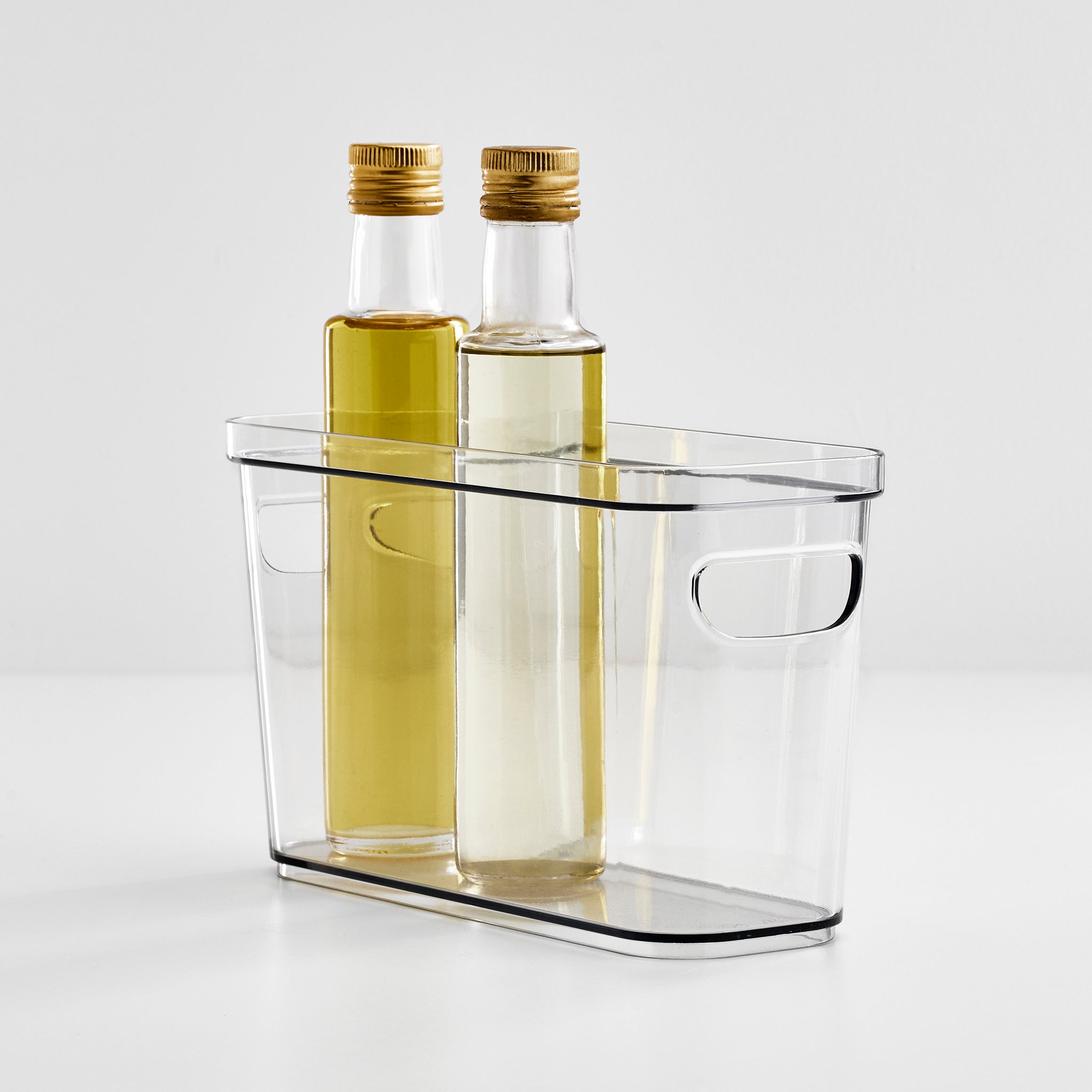 iDesign Crisp Bin 4 x 10 x 6 made with 100% Recycled Clear Plastic - Image 2