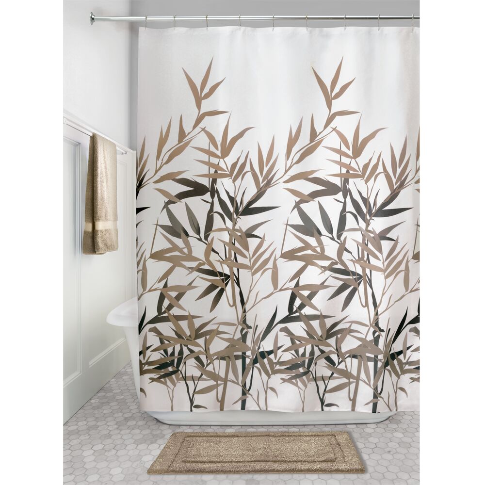 Anzu Natural Bamboo Design 72 x 72 Shower Curtain - Image 3