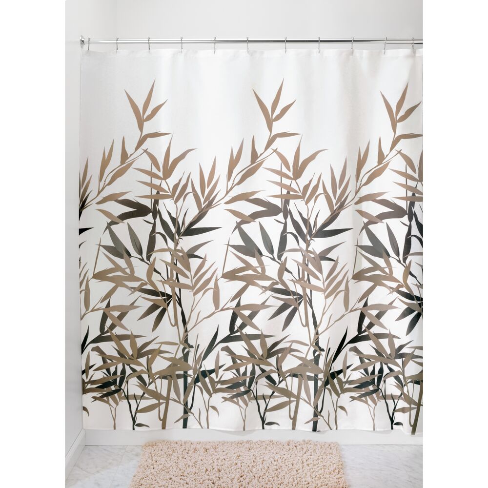 Anzu Natural Bamboo Design 72 x 72 Shower Curtain