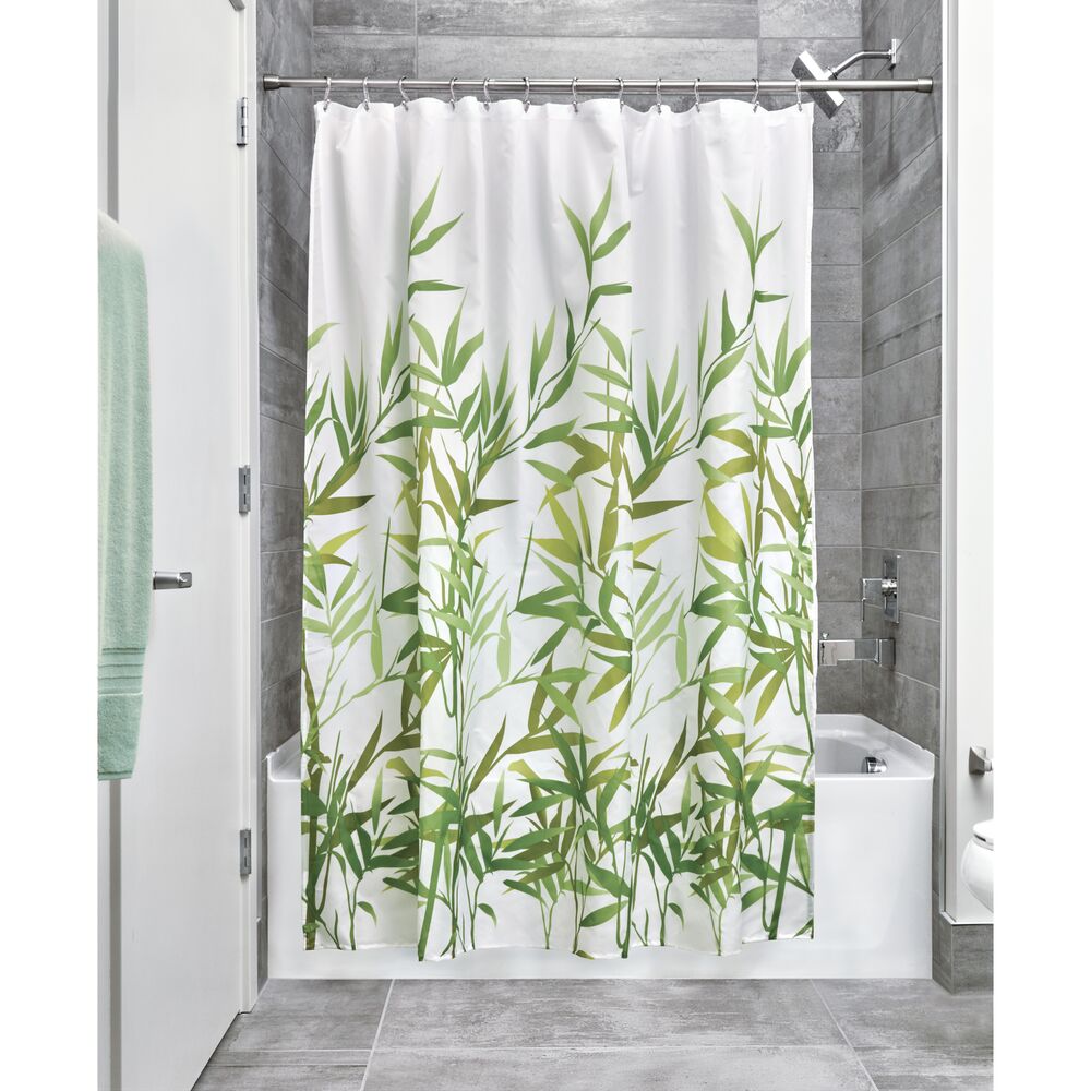Anzu Natural Bamboo Design 72 x 72 Shower Curtain - Image 6