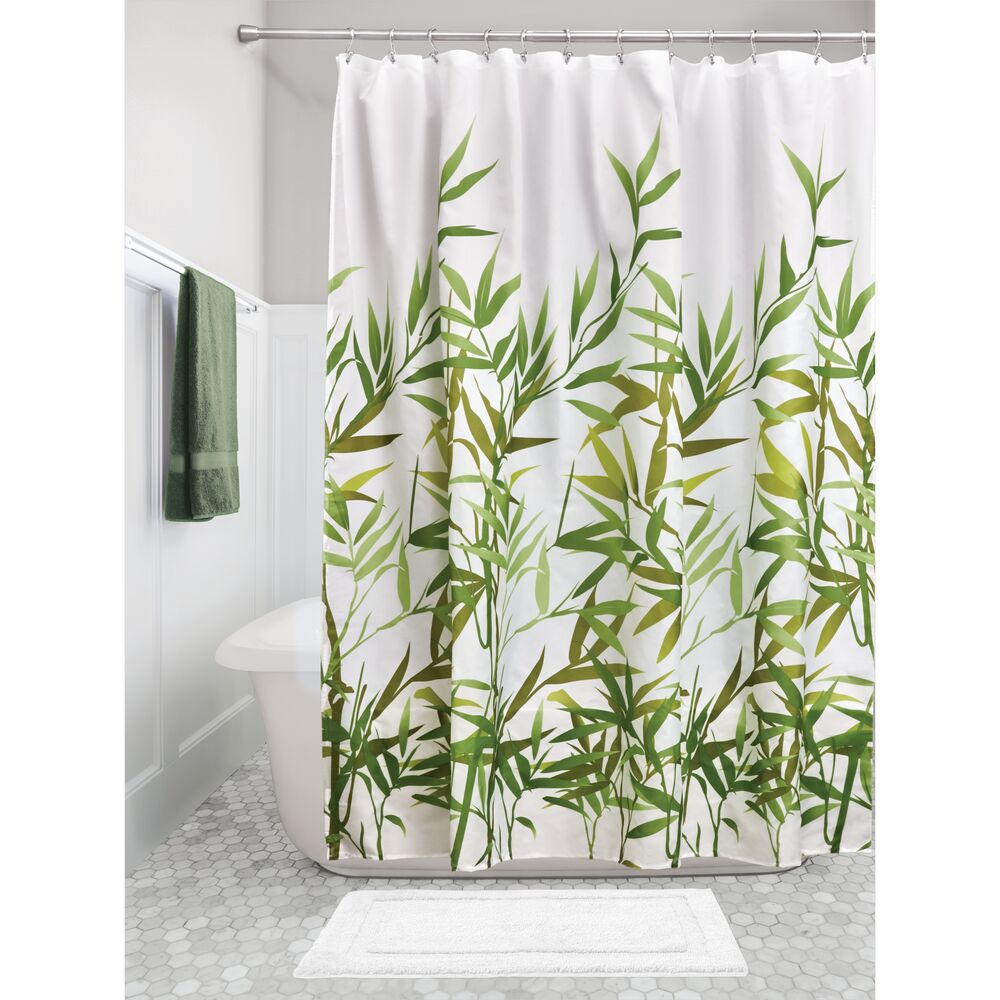 Anzu Natural Bamboo Design 72 x 72 Shower Curtain - Image 7