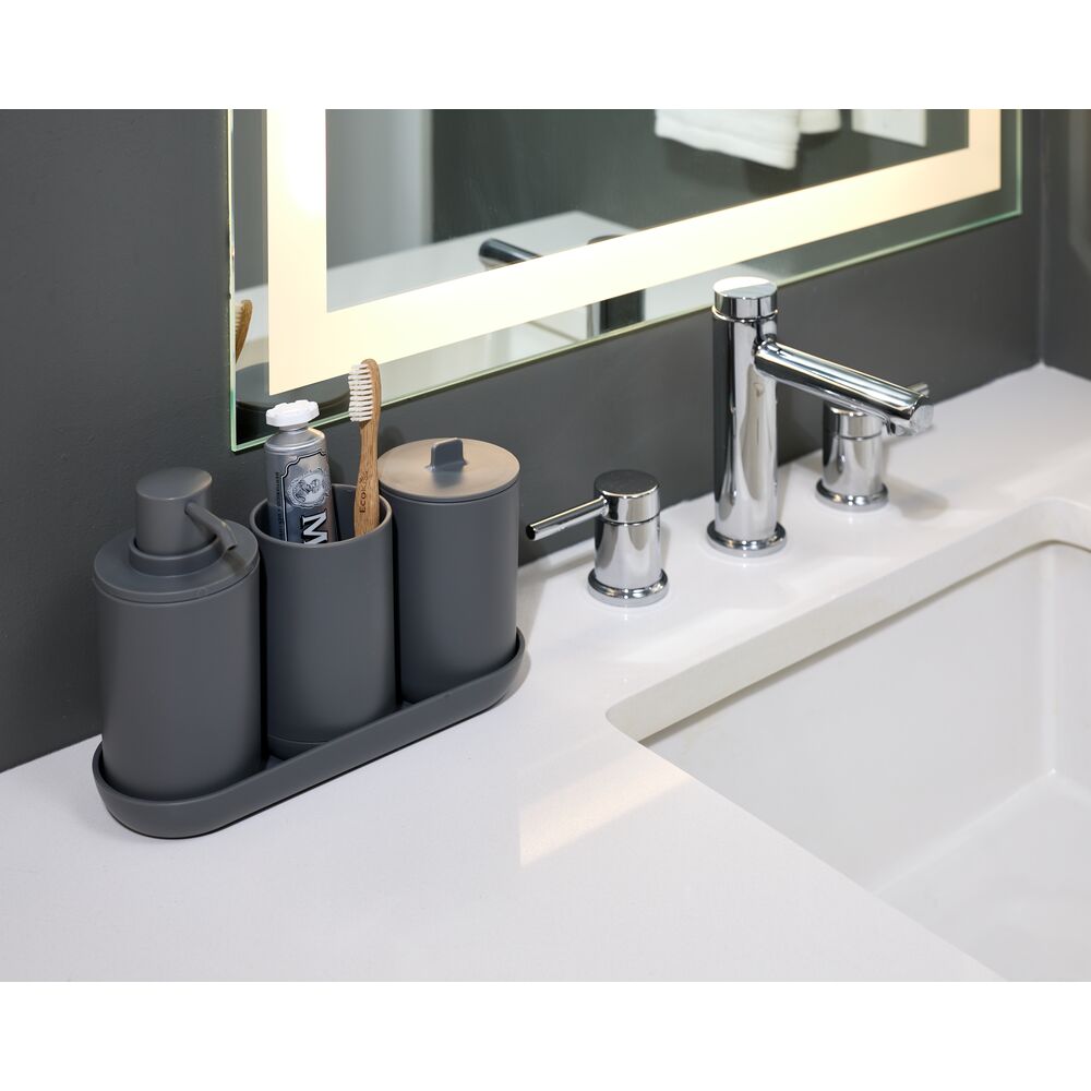 Cade Bath Accessories (Set of 4) Charcoal - Image 2