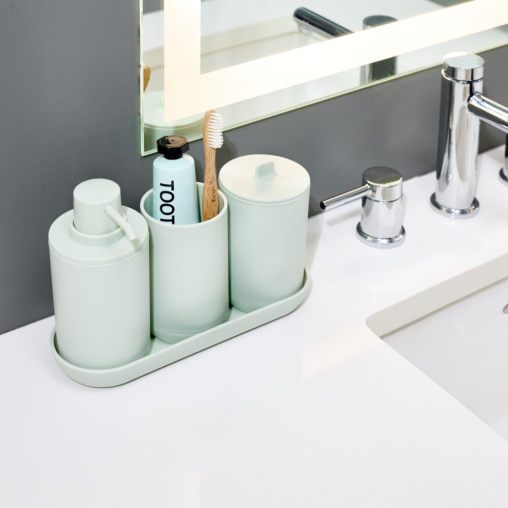 Cade Bath Accessories (Set of 4) Green Tint - Image 2