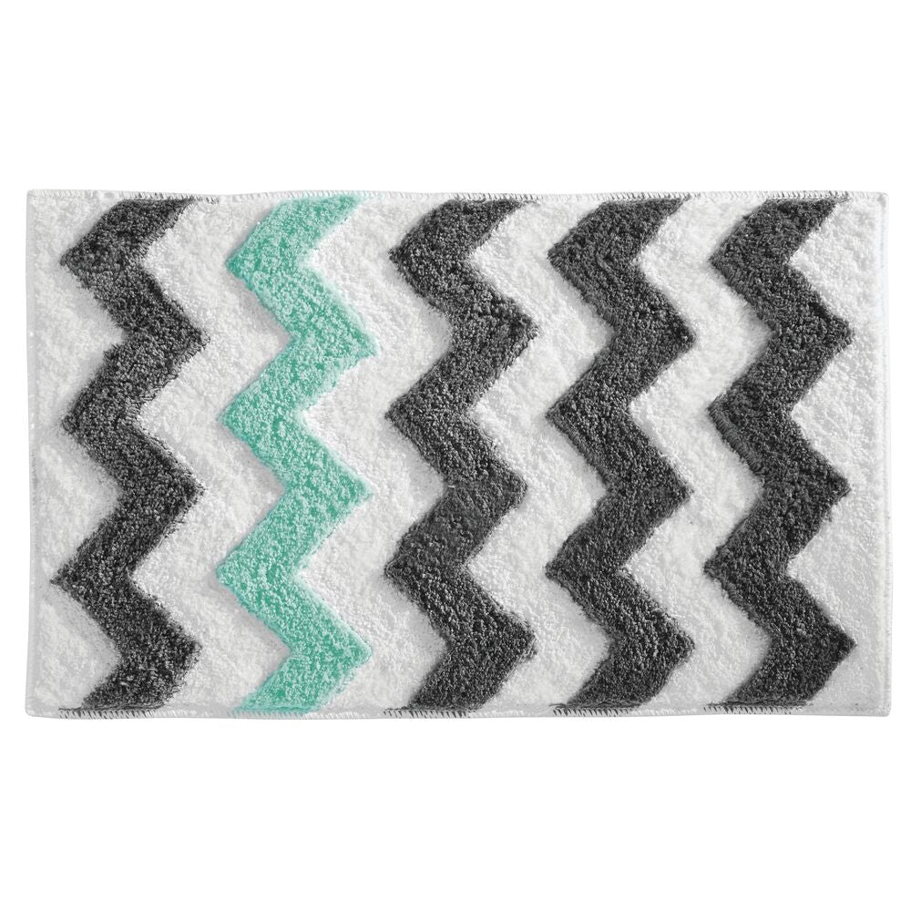 Chevron Rug 34 x 21 Gray/Aruba