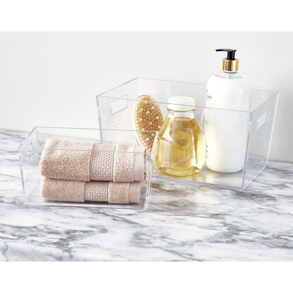 Clarity Vanity Bin - Large Clear - Image 3