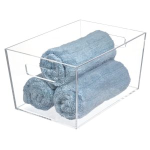 Clarity Vanity Bin - Large Clear