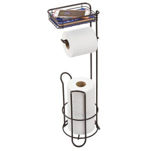 Classico Roll Stand Plus with Shelf Bronze