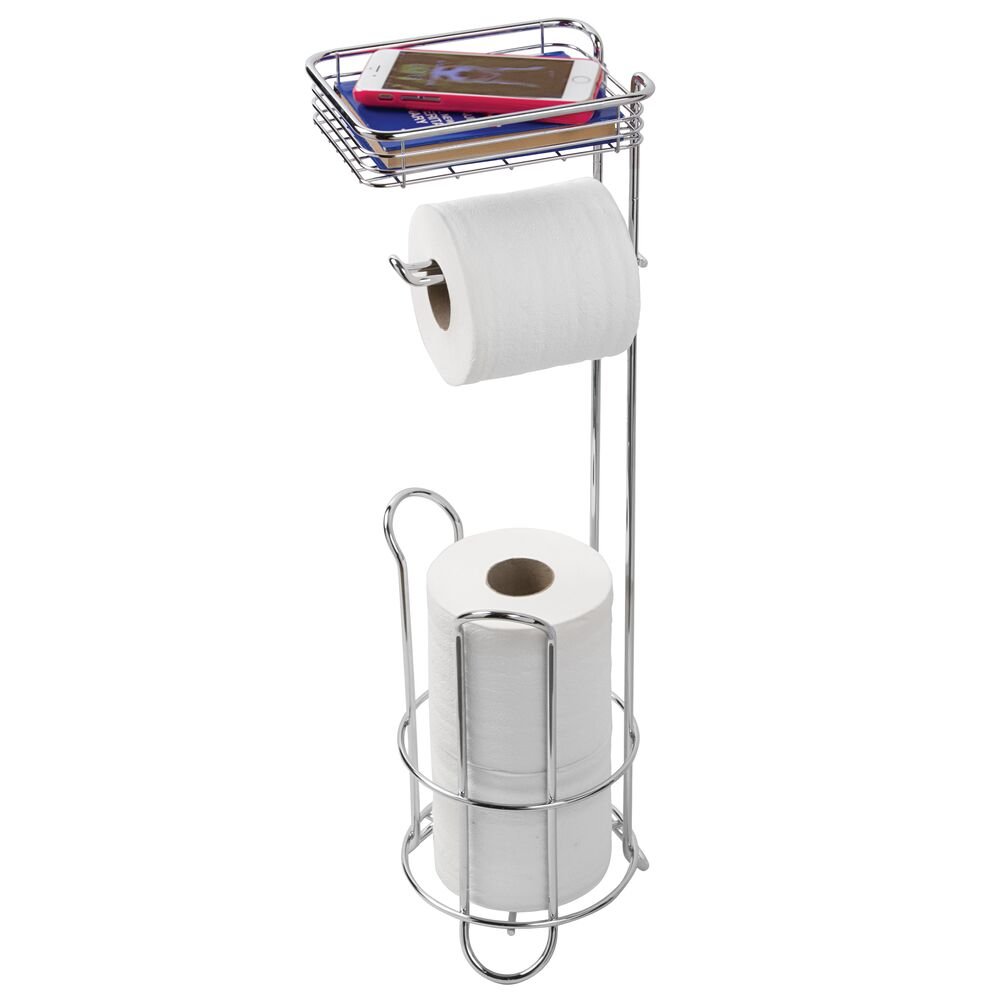 Classico Roll Stand Plus w/Shelf Chrome