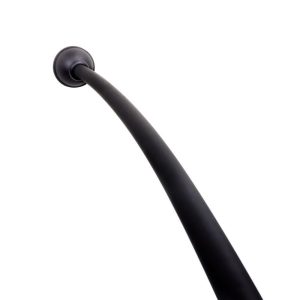 Curved Shower Curtain Rod Matte Black