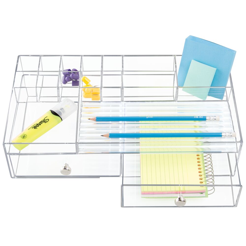 Drawers Cosmetic Organizer - 2 Drawer Clear - Image 2