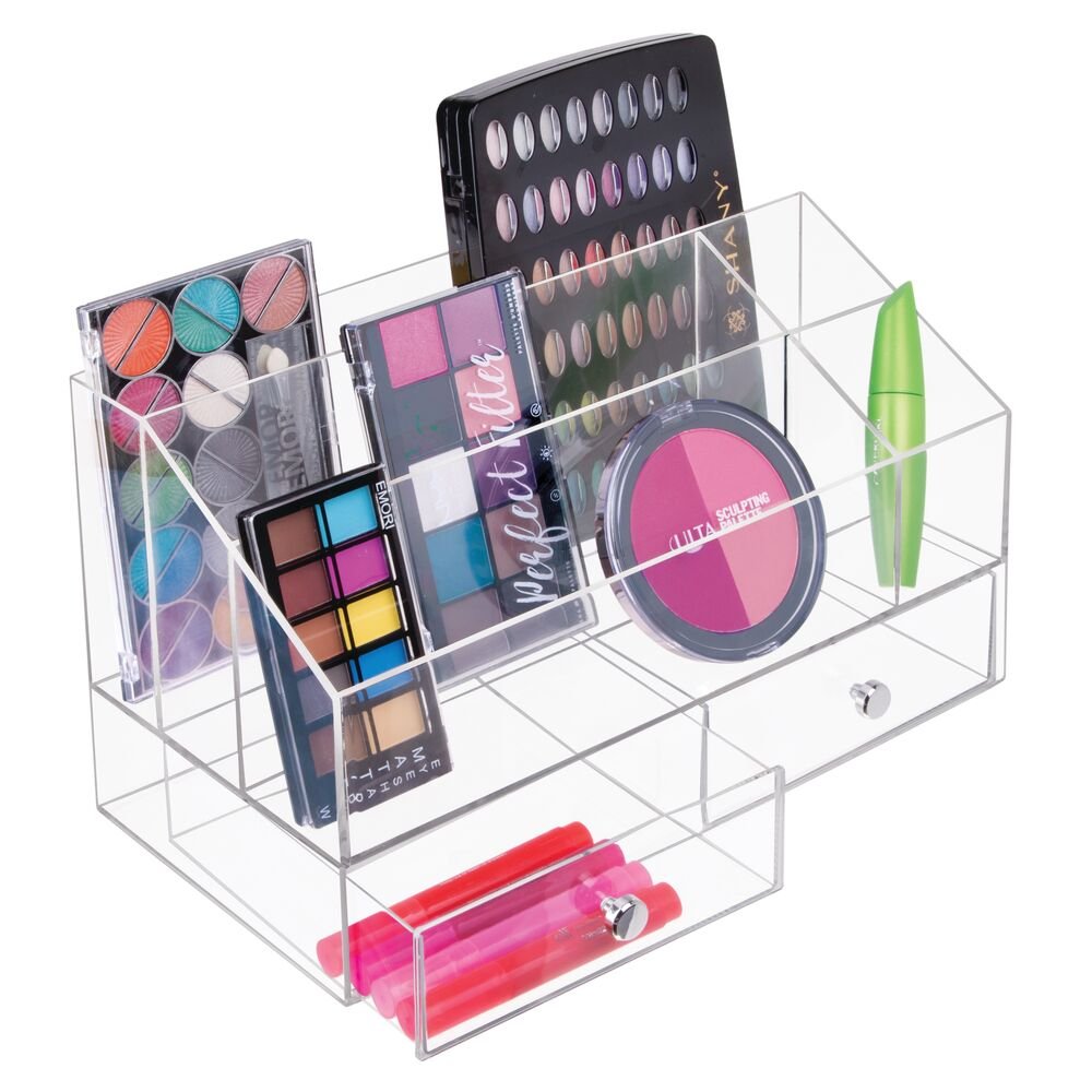 Drawers Palette & Nail Polish Organizer - 2 Drawer Clear - Image 3