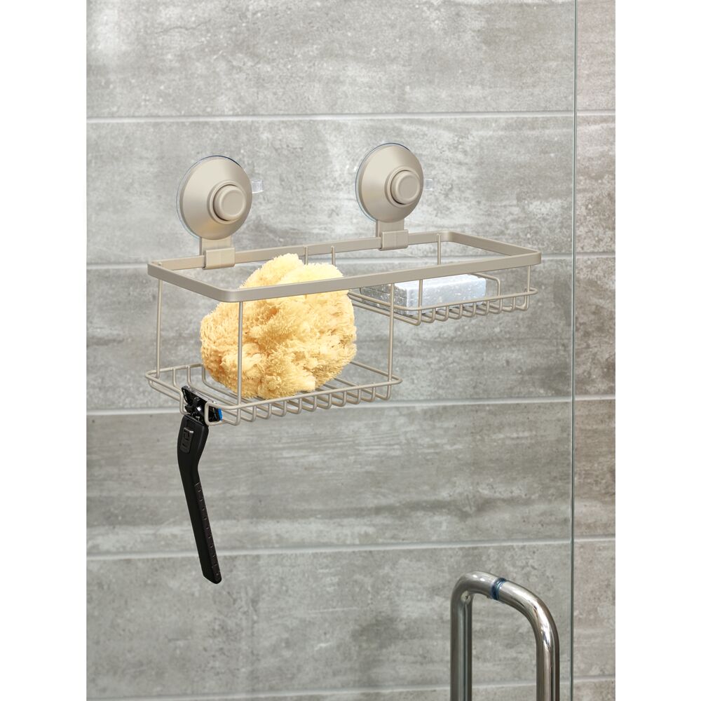Everett Push Lock Suction Combo Basket Satin - Image 2