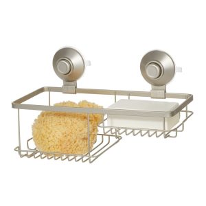Everett Push Lock Suction Combo Basket Satin