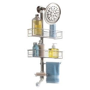 Forma Shower Caddy Station - Veritcal Brushed