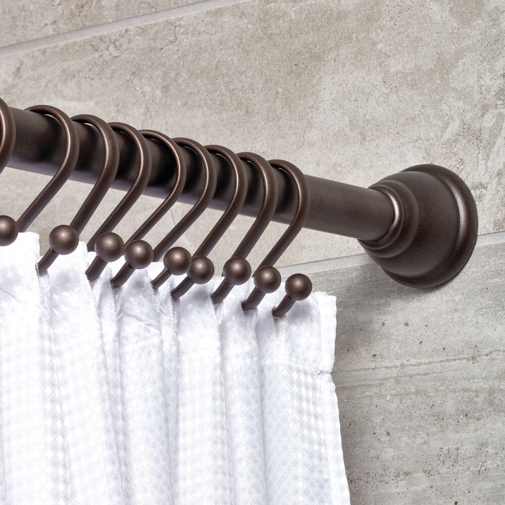 iDesign Axis Shower Hooks with Ball Set of 12 in Bronze - Image 6