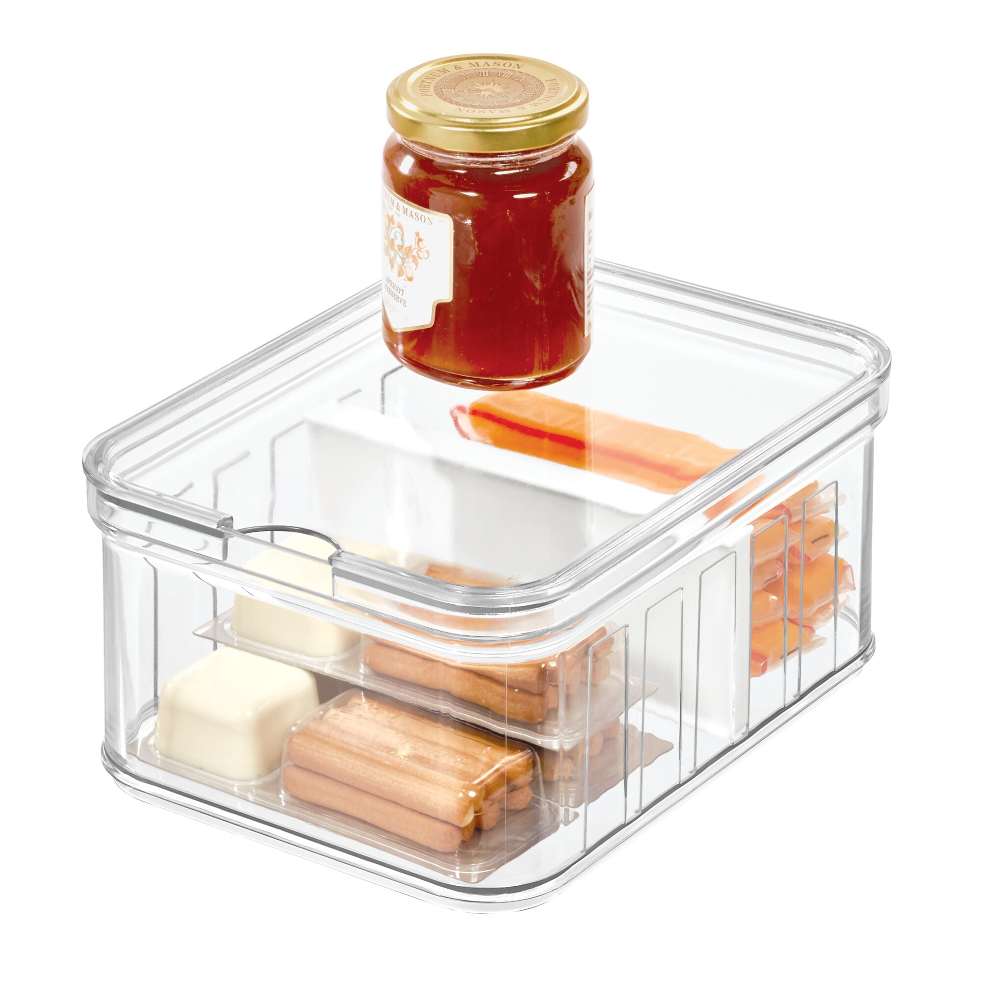 iDesign BPA Free Recycled Crisp Fridge Divided Bin 8.32x 6.32x 3.76 - Image 8