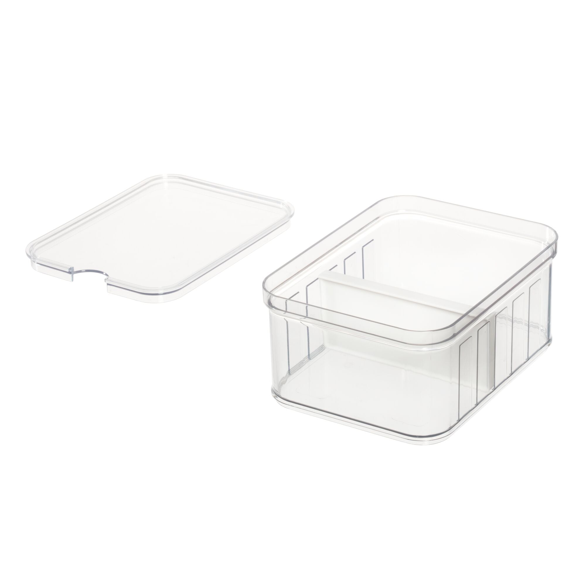 iDesign BPA Free Recycled Crisp Fridge Divided Bin 8.32x 6.32x 3.76 - Image 10