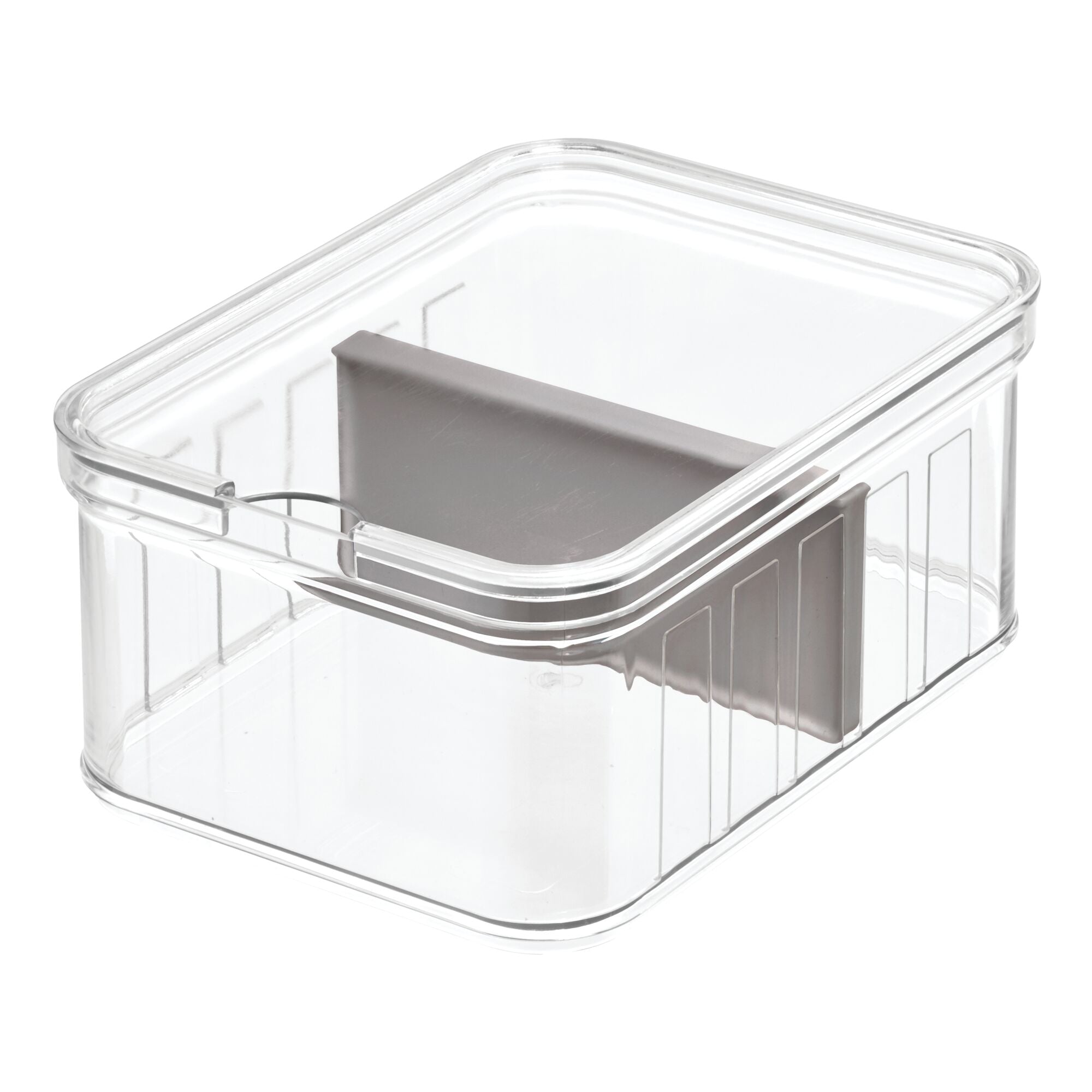 iDesign BPA Free Recycled Crisp Fridge Divided Bin 8.32x 6.32x 3.76 - Image 5
