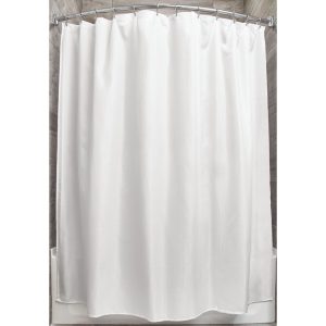 iDesign Carlton Shower Curtain 72 x 72 in White