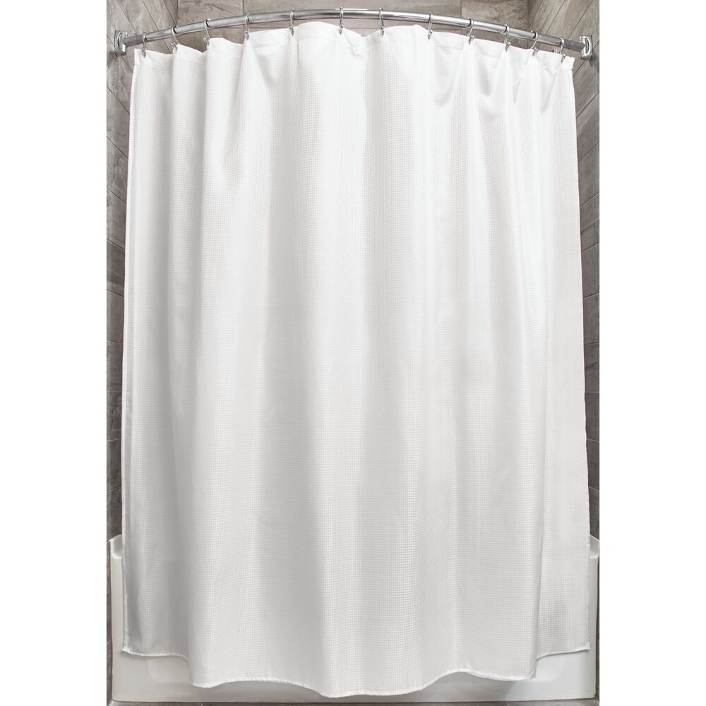 iDesign Carlton Shower Curtain 72 x 72 in White