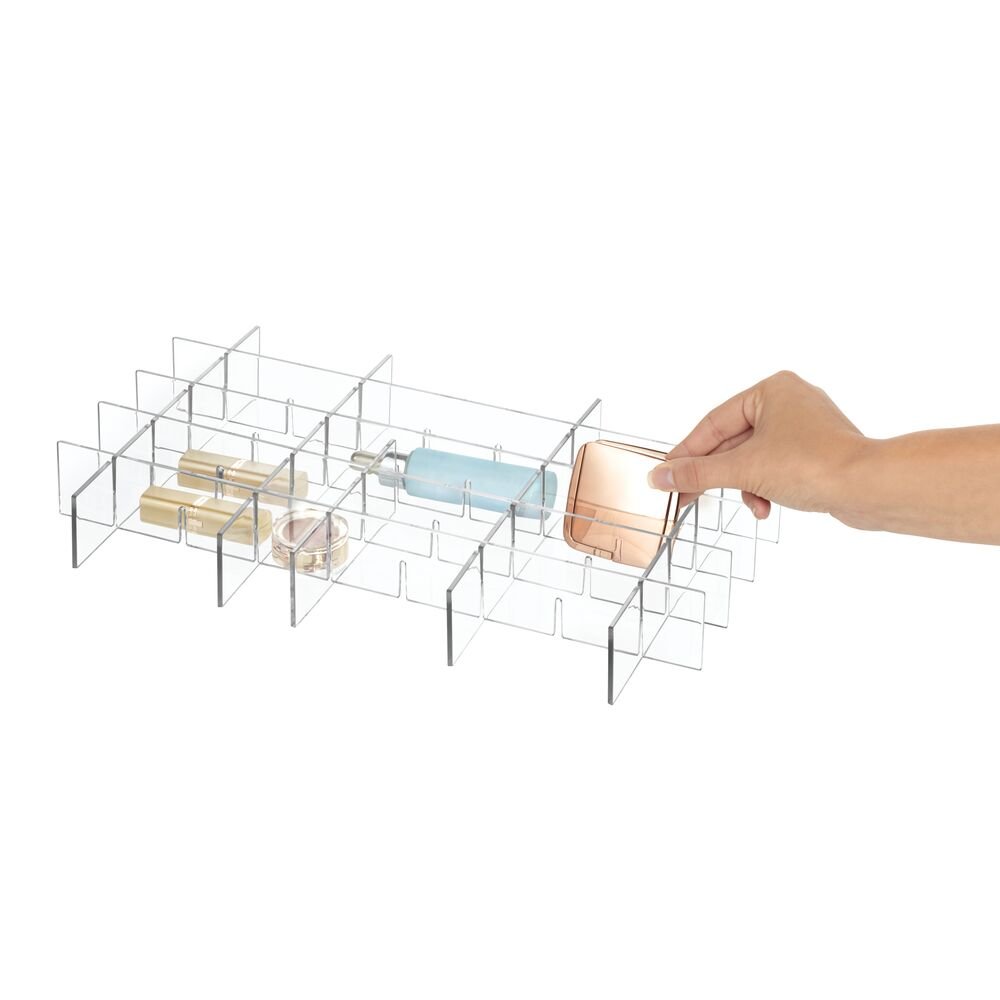 iDesign Clarity Customizable In-Drawer Organizer in Clear - Image 4