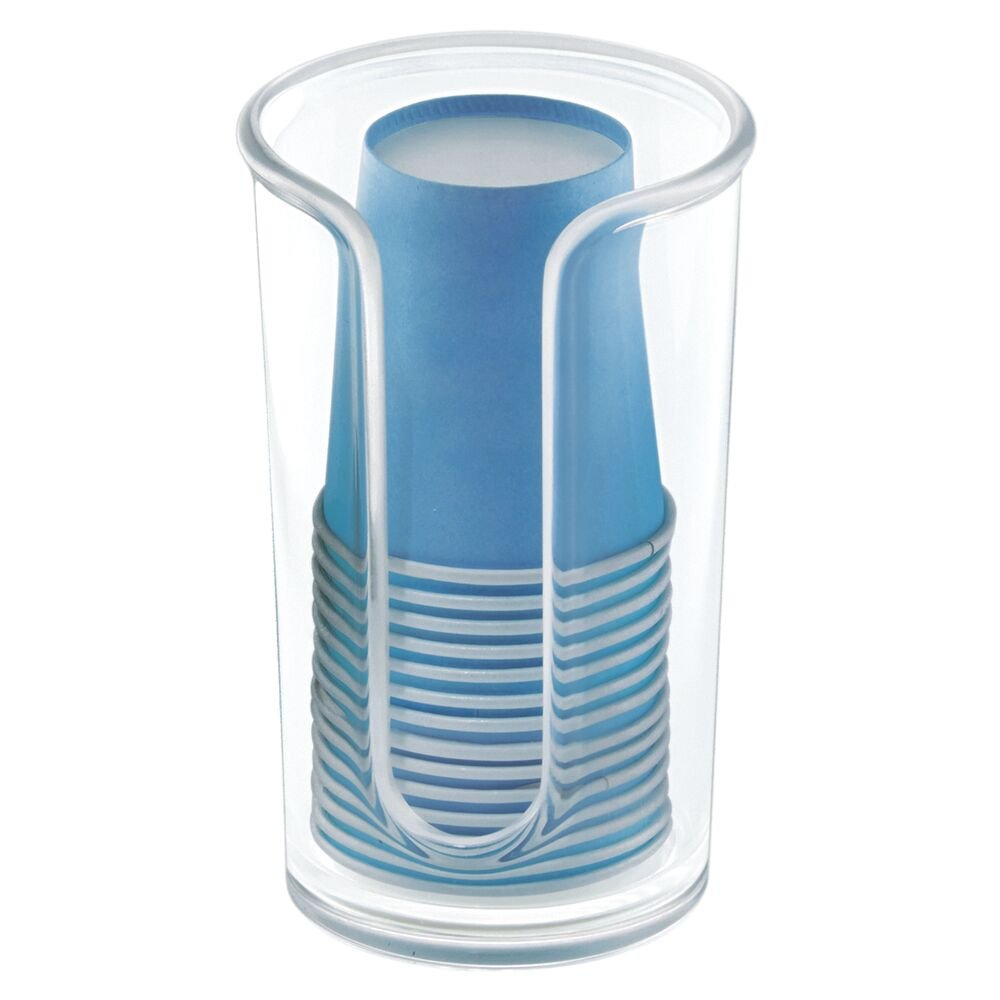 iDesign Clarity Disposable Cup Dispenser in Clear