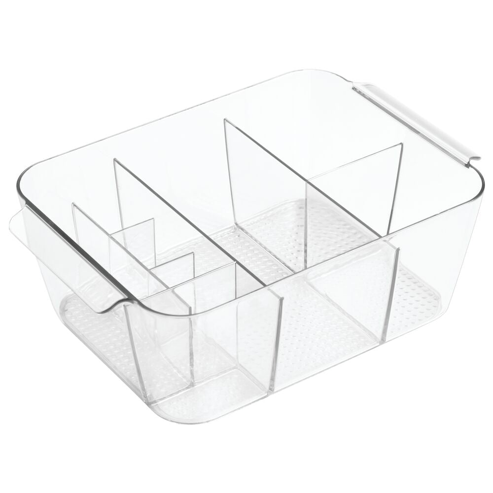 iDesign Clarity Divided Cosmetic Bin in Clear - Image 3