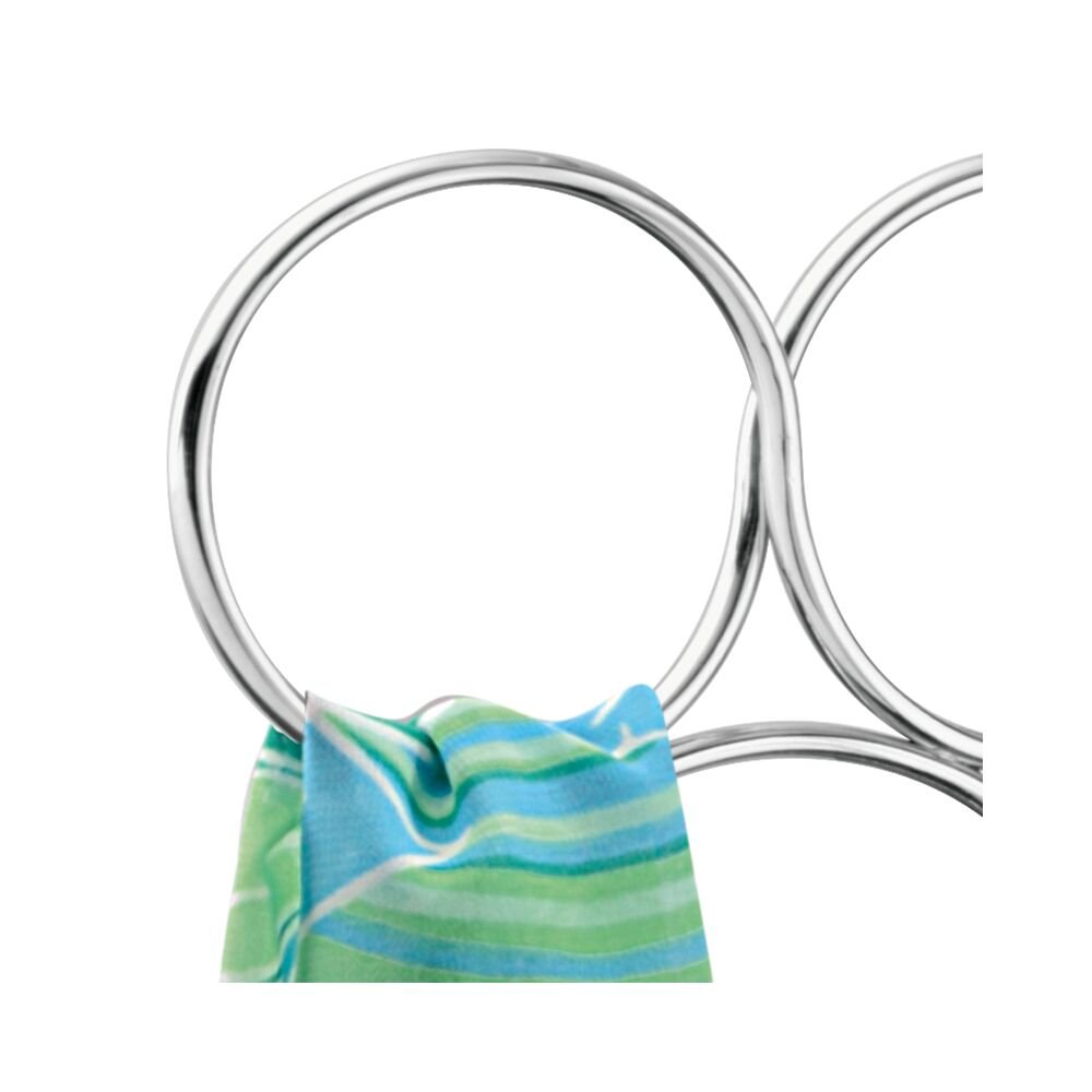 iDesign Classico 8 Loop Scarf Holder in Chrome - Image 2