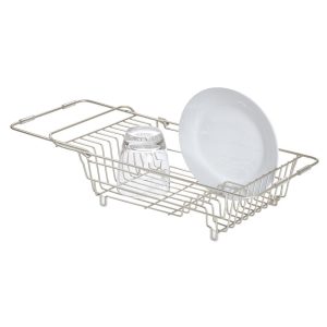 iDesign Classico Over Sink Dish Drainer in Satin