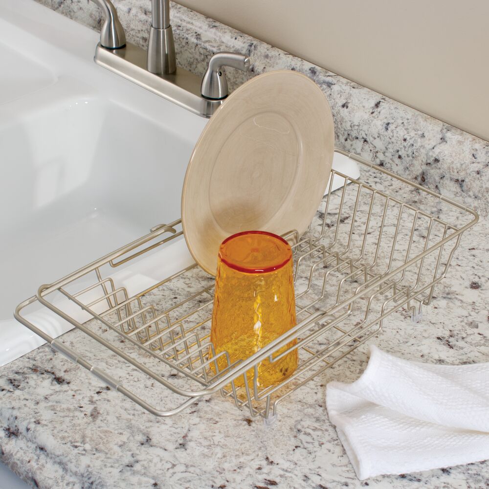 iDesign Classico Over Sink Dish Drainer in Satin - Image 6