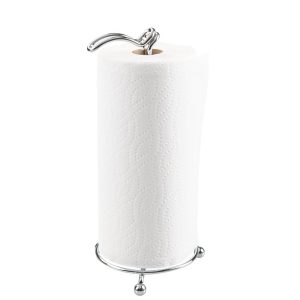 iDesign Classico Swivel Arm Paper Towel Holder Stand in Chrome