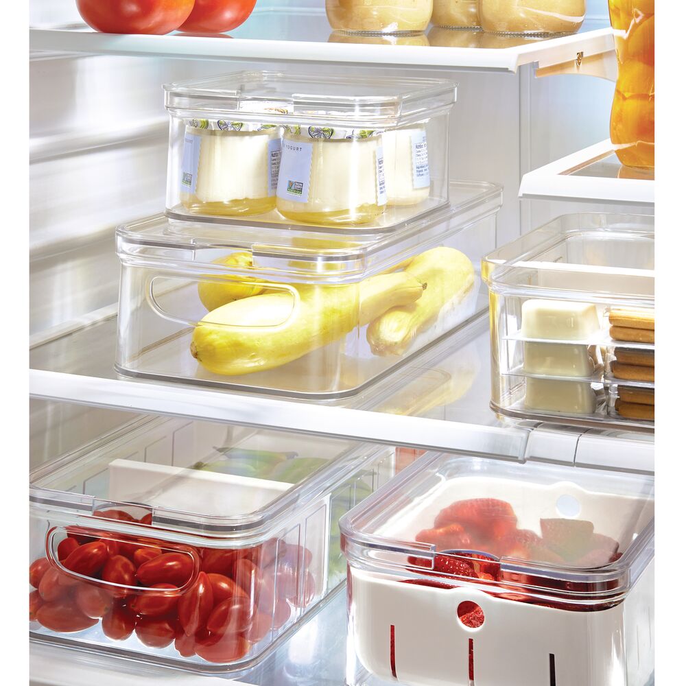 iDesign Crisp 6 x 6 Bin made with 100% Recycled Clear Plastic - Image 3