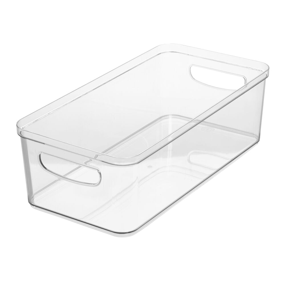 iDesign Crisp 8 x 16 x 5 Bin made with 100% Recycled Clear Plastic - Image 3