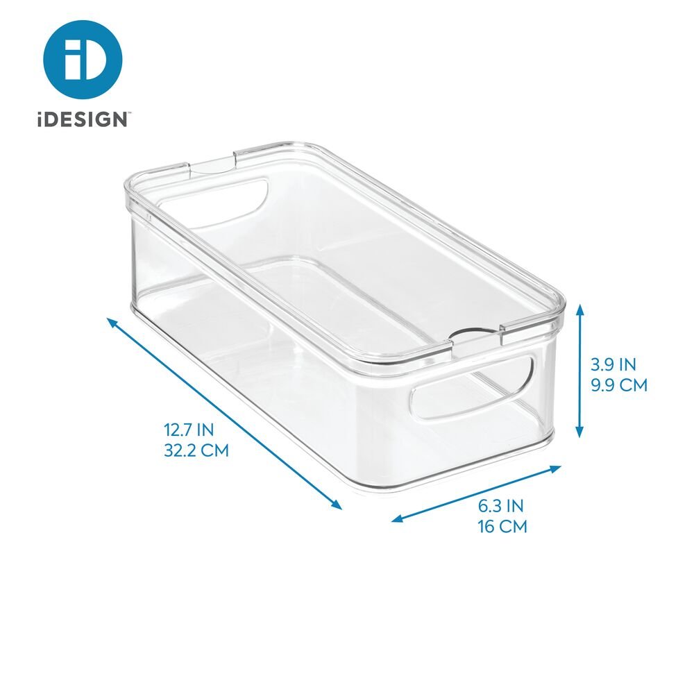 iDesign Crisp Bin 6 X 12 made with 100% Recycled Clear Plastic - Image 6