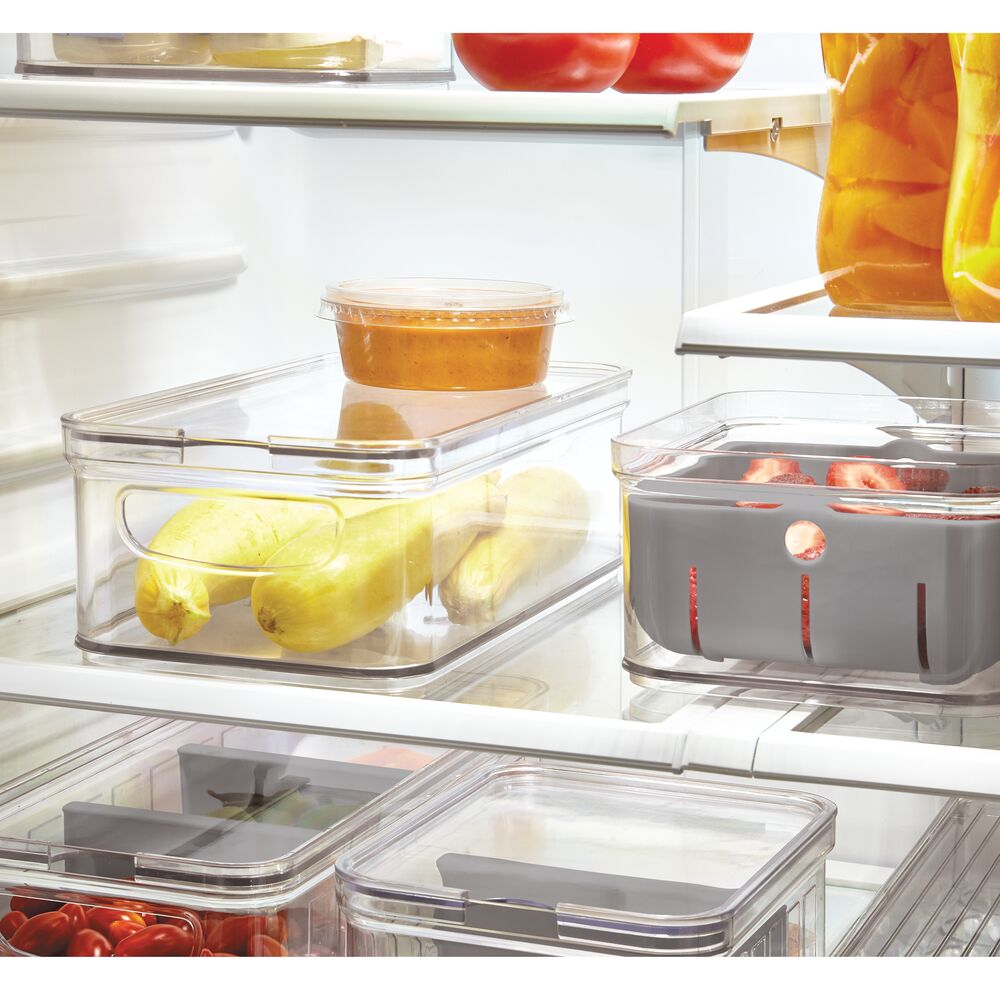 iDesign Crisp Bin 6 X 12 made with 100% Recycled Clear Plastic - Image 3