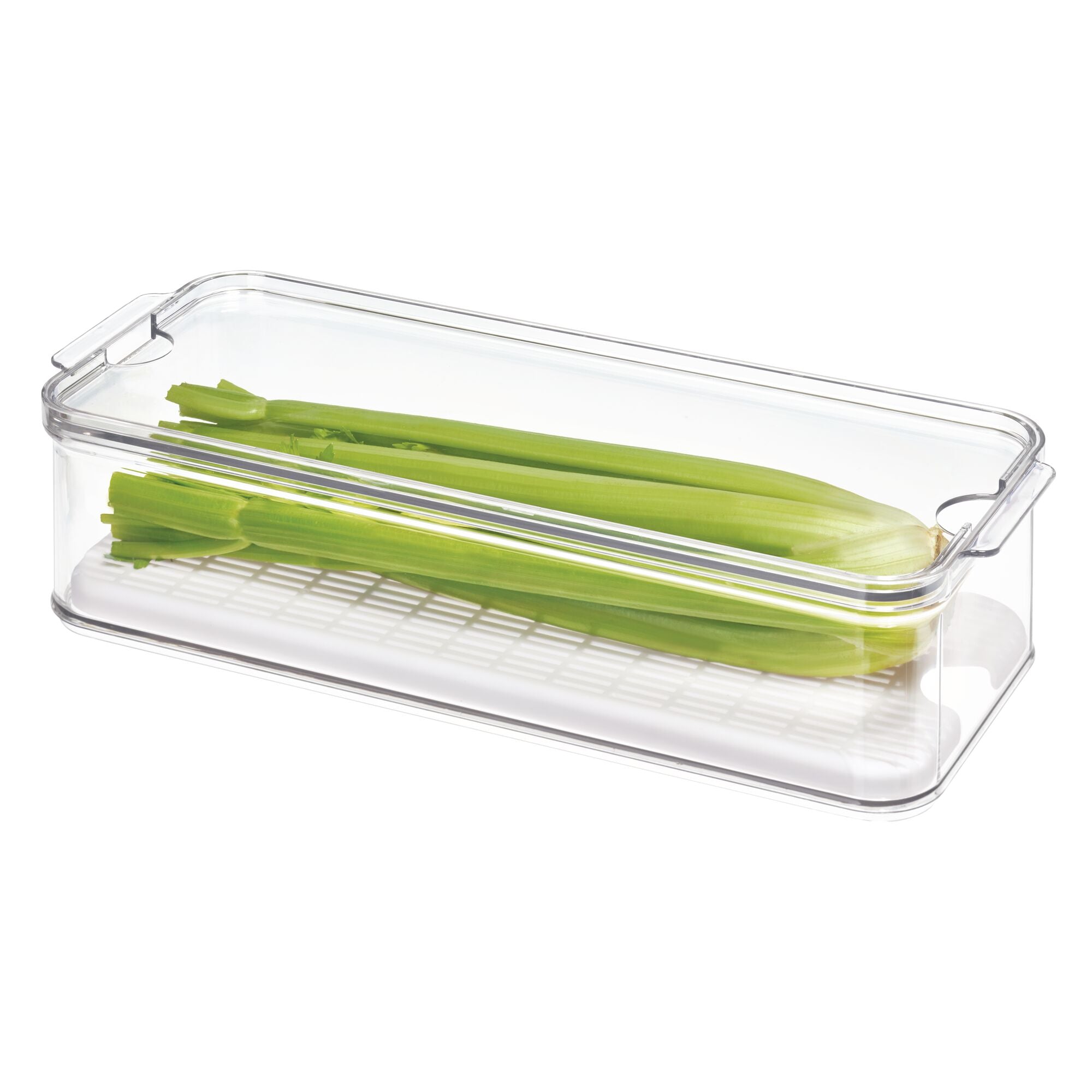 iDesign Crisp Produce Plastic Fridge Bin 15.72 x 6.32 x 3.76. Clear - Image 7